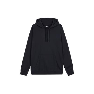 Solid Color Hooded Casual Pullover Sweatshirt Men Tops Black BV6166-010