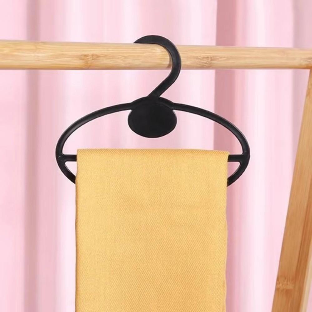 10Pcs Oval Coat Hanger Transparent Tie Display Racks Clothes Display Holder  Closet Organizer
