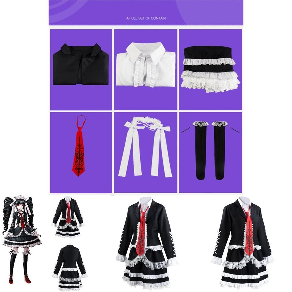 New Anime Danganronpa Dangan Ronpa Celestia Ludenberg Cosplay Costume Suit Authentic Look