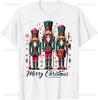 Retro Christmas Woman Man Graphic T Shirts Vintage Classical Russian Ballet The Nutcracker Merry Christmas Cotton Loose T-Shirt