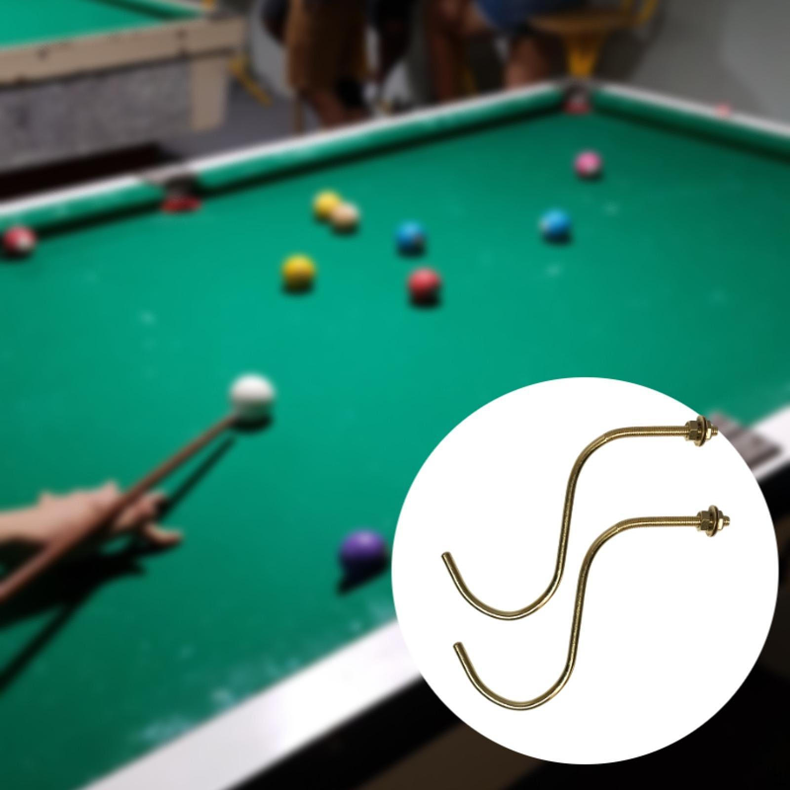 

2 шт. Крючки для бильярдного кия для снукера, стержень для моста, бильярдный стол Style C