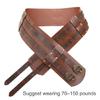 Brown Wide Belt Medieval Embossed Belt Belt Cosplay Medieval Cosplay