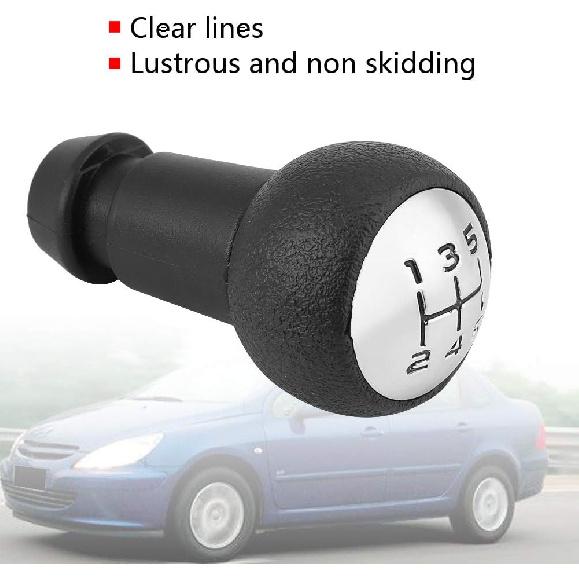 

OUKENS Shifter Knobs, 5 Speed Stick Shift Shift Handle Gear Shifting Knob, Stick Lever Handle Knob Head for Peugeot 307 308 408 2008 206 207 208 301