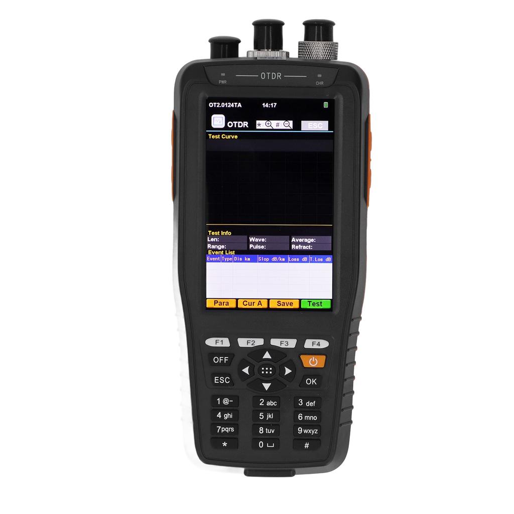 Optical Time Domain Reflectometer 0 To 60KM 4 In 1 OTDR Optic Fiber Tester 3.97in Screen 100‑240V EU Plug