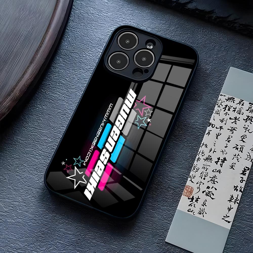 

Чехол для телефона Mugen Seiki Rc Logo для iPhone 16 Pro Max 14 15 Plus 13 Mini 11 12 X XR XS 8 7 Plus SE Стеклянная задняя крышка iPhone12 ProMax