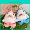 Adorable Plush Shark Keychain Doll Cute Stuffed Animal Pendant For Bags And Keys
