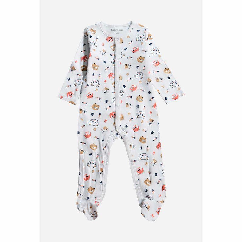 

Foreign Trade Order: New Autumn and Winter Pure Cotton Long-Sleeve Cute Animal Print Romper for Newborns and Infants White 68 cm