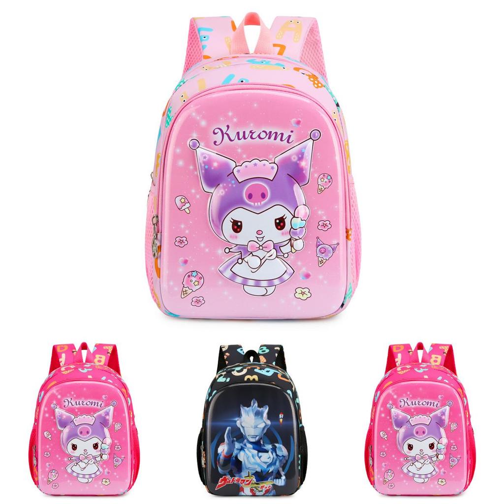 Adorable Cartoon Hard Shell Backpack For Kids Oxford Fabric Lightweight School Bag