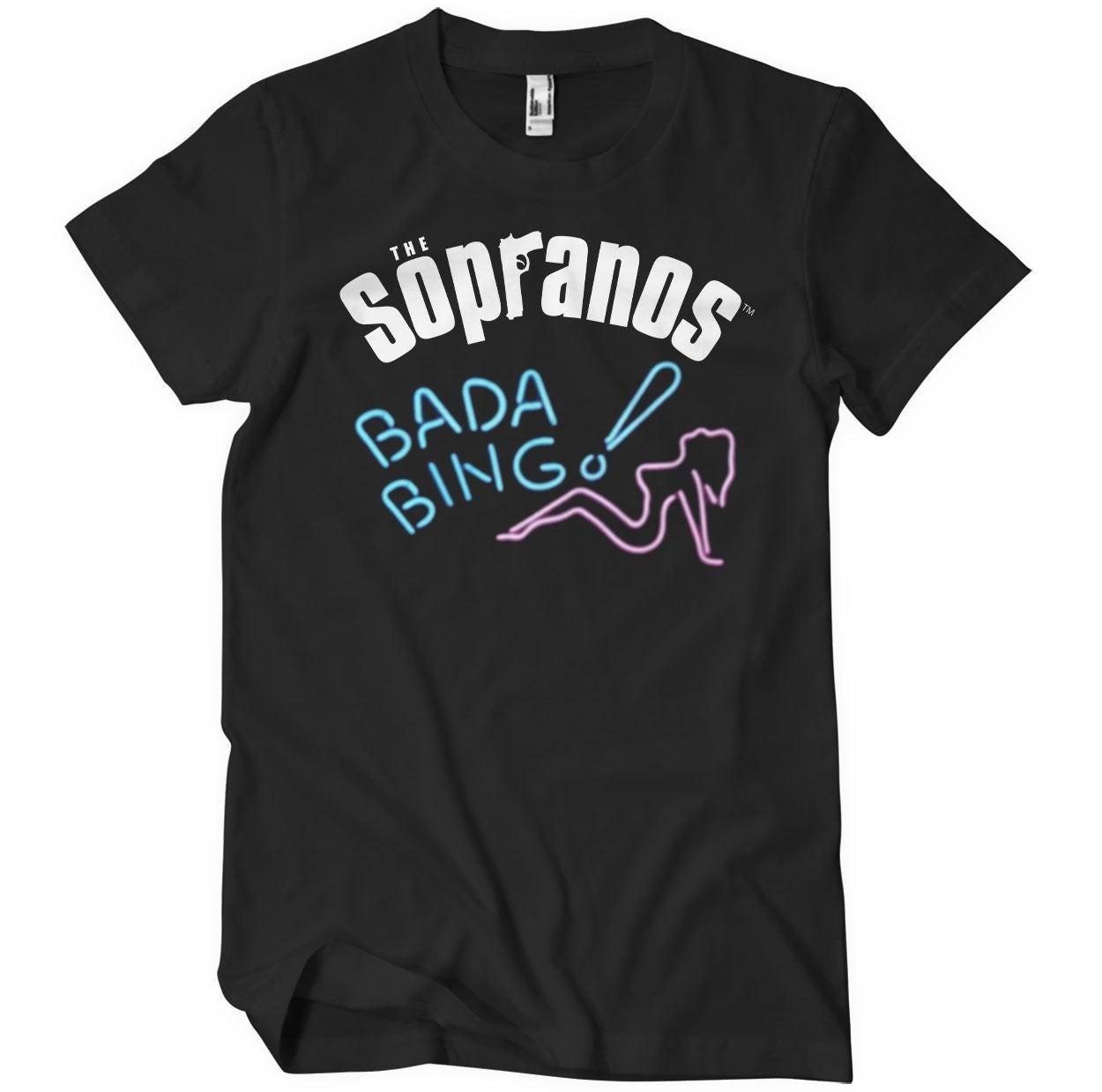Officially Licensed The Sopranos Men s T-Shirt BADA BING!- XXXL