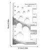 5pc Screw Pitch Stainless Steel Measuring Ruler Portable Industrial and Household Measuring Tool