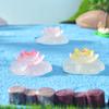 5Pcs Cartoon Kreative Lotus Blumen Figuren Leucht Figuren Ornamente Diy Landschaft Hause Dekoration Zubehör Geschenke