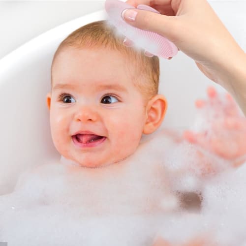 Baby Head Scrubber, Baby Scalp Scrubber | Baby Silicone Bath Brush - Baby Hair Scrubber, Bath Scrubber Brush Comb for Gently Cleansing Hair