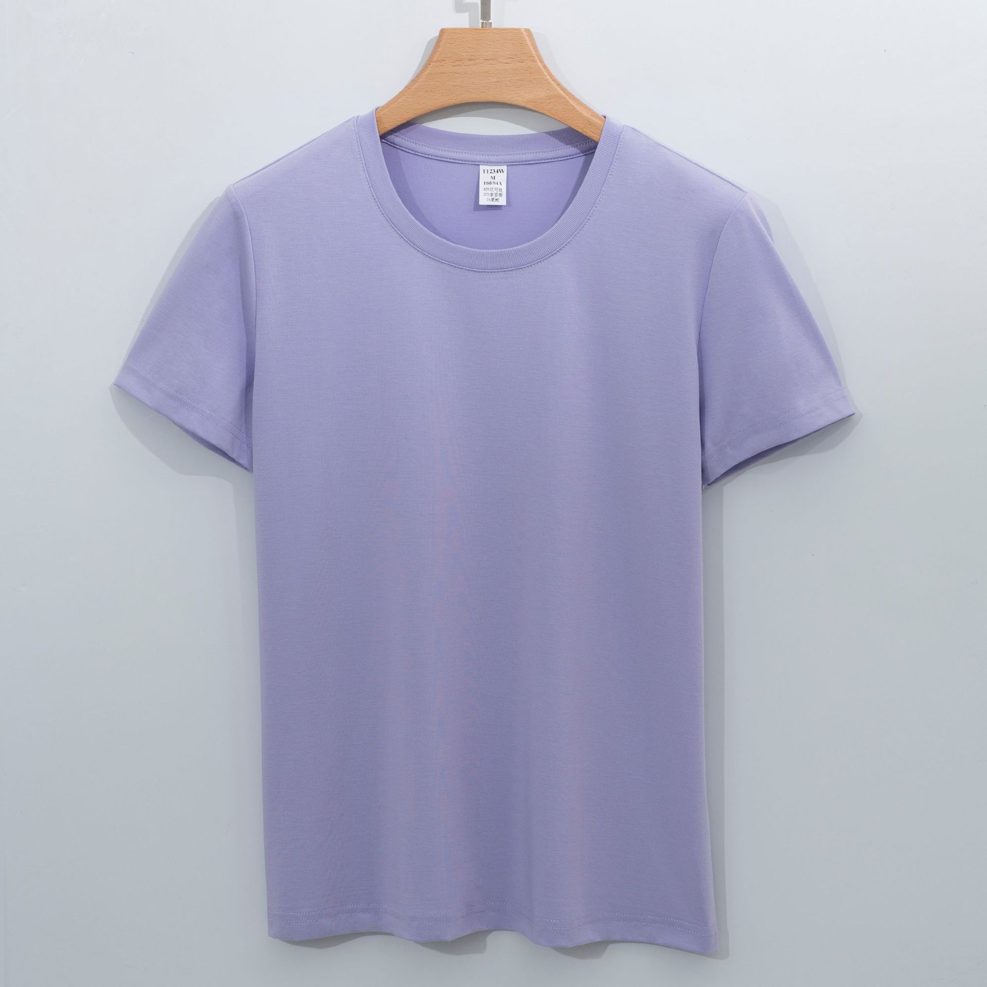 

Футболка женская летняя с короткими рукавами и круглым вырезом, однотонная, 220 г, модальный свитер, женская футболка 3XL