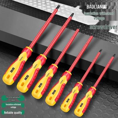 Super Hard Magnetic Insulated Screwdriver Set: Phillips, Slotted, Torx - Ideal for Electricians