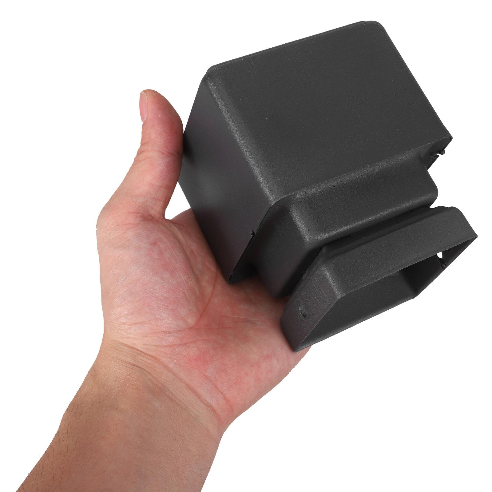 

Dark Grey Matte Metal Pyramid Fence Post Cap for 2.4x2.4 Inch Posts 3x3 Outer Dimension Guardrail Bridge other