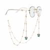 Non-slip Bead Eyewear Anti-lost Butterfly Metal Glasses Chains Neck Strap Mask Hanging Rope