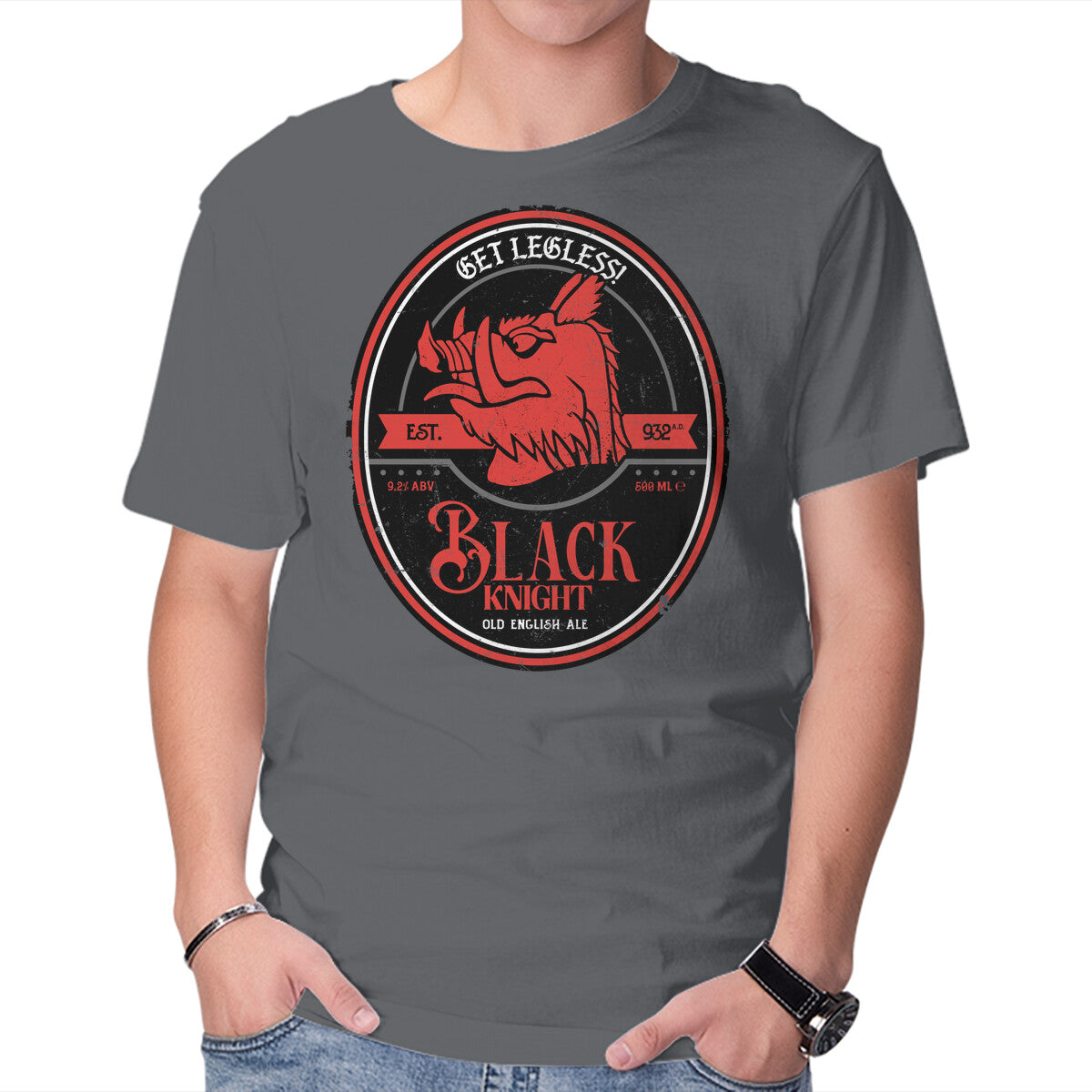 Unisex Crew Neck T-Shirt Get Legless Graphic Short Sleeve Casual Tee XL