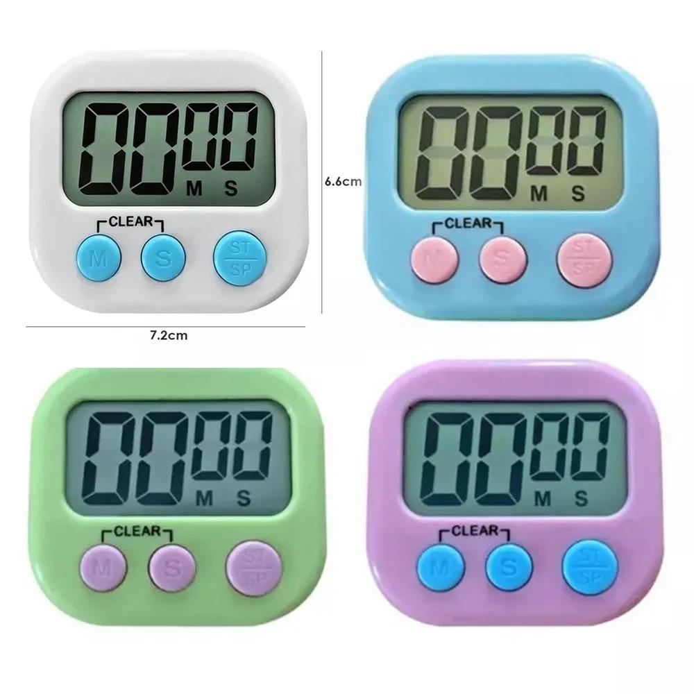 Digital kitchen timer large digital loud alarm magnetic bracket with large LCD display screen (excluding battery)