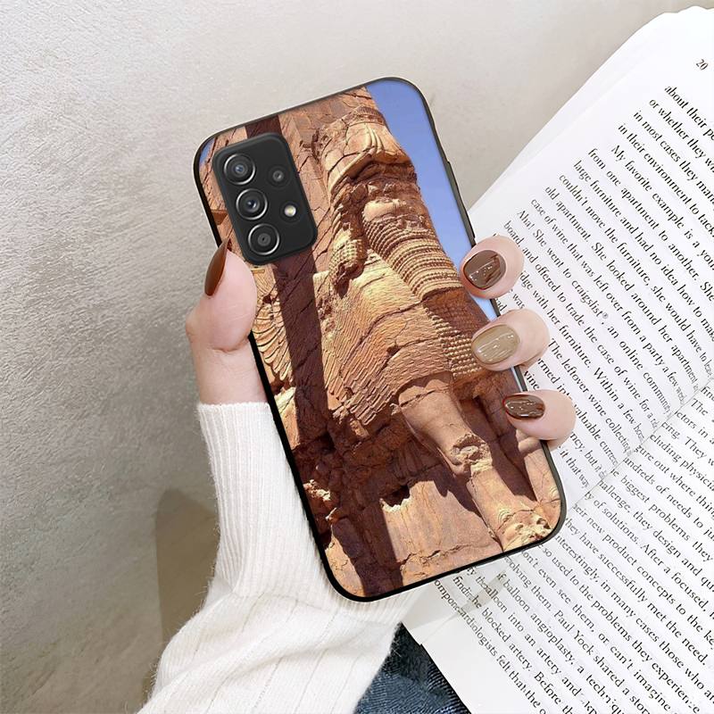 Lamassu Assyrischen Winged Lion Telefon Fall Für Samsung Galaxy A02 A12 A21 A22 A32 A41 A42 A51 A71 A72 Shell