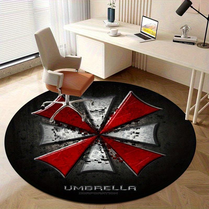 1ks Kruhový koberec s logem Umbrella Corporation - Domácí dekorace, Kulatý koberec do kanceláře, Venkovní dárková rohožkaRC2810