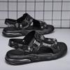 Fashion CYYTL Mens Slippers Casual Shoes Beach Summer Sandals Outdoor Slides Leather Walking Comfort Fashion Lightweight Luxury Designer