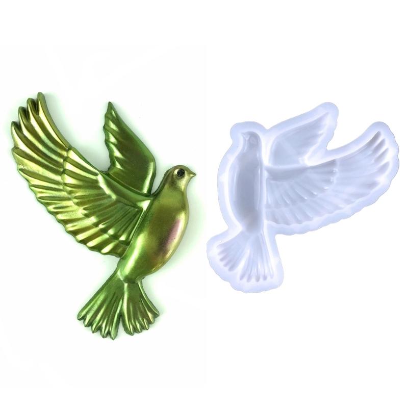Pigeon Keychain Silicone Mold Keychain Charms Resin Mold Animal Epoxy Resin Casting Mold for DIY Crafts Car Home Decor