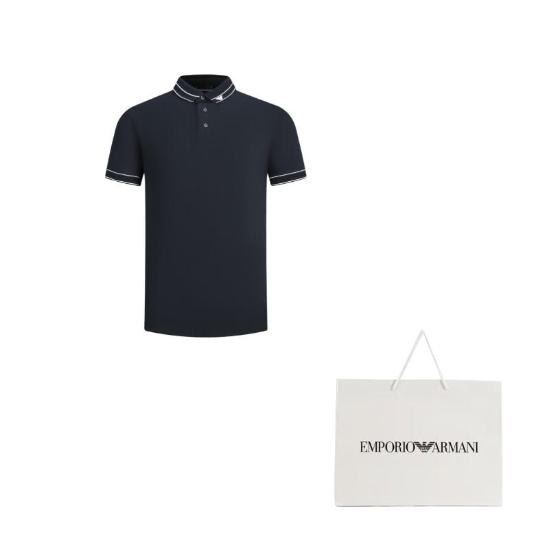 Emporio Armani Logo Placed Jersey Polo Shirt 3D1FM4-1JCYZ-09R9