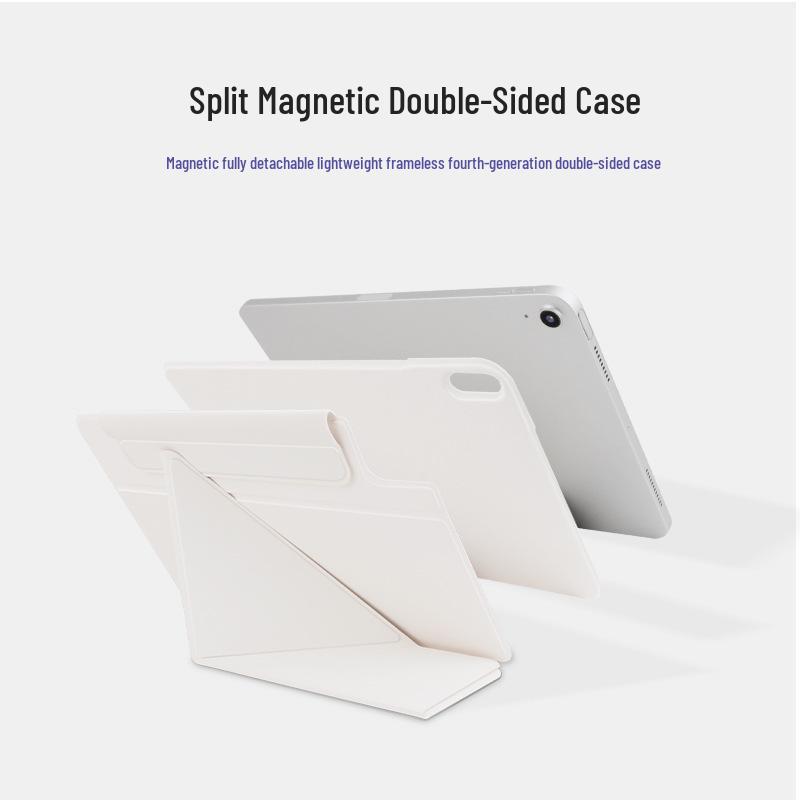 Ultra-Slim Magnetic Dual-Sided Buckle Case with Horizontal & Vertical Stand for iPad & Huawei MatePad