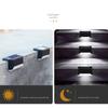 Outdoor Solar Deck Lights Solar Step Lights Waterproof Led Solar Lights White Light for Outdoor