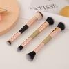 2style Makeup Brushes Powder Dual-ended Foundations Loose Powder Brush for Beginners Professional Makeup Artists