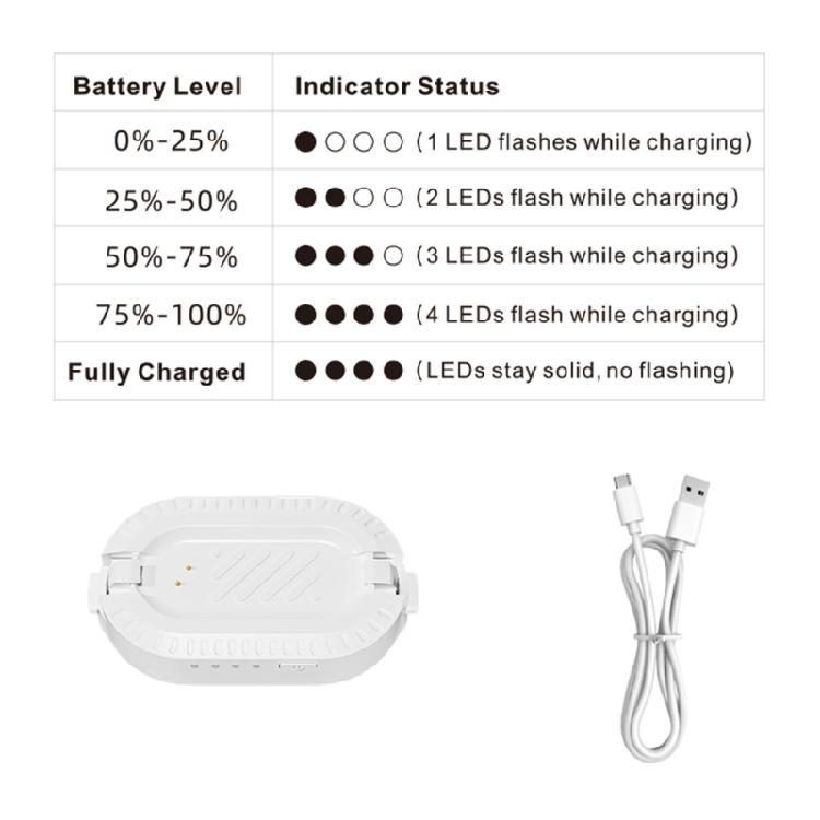 Magnetisches Ladecase für GO3 GO3S Kamera 600mAh Akku mit hoher Kapazität Überhitzungs-, Kurzschlussschutz