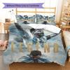 Leo Messi Pattern Bedding,Quilt Set Quilt Cover Pillowcase Home Birthday Gift(1 * duvet cover + 2 * pillowcase, without core)