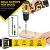 50Pcs T25 Structural Wood Screws #14x4", Self Tapping Star Drive with 50mm Free Bit, Heavy Duty Exterior Coating for Deck Framing DIY
