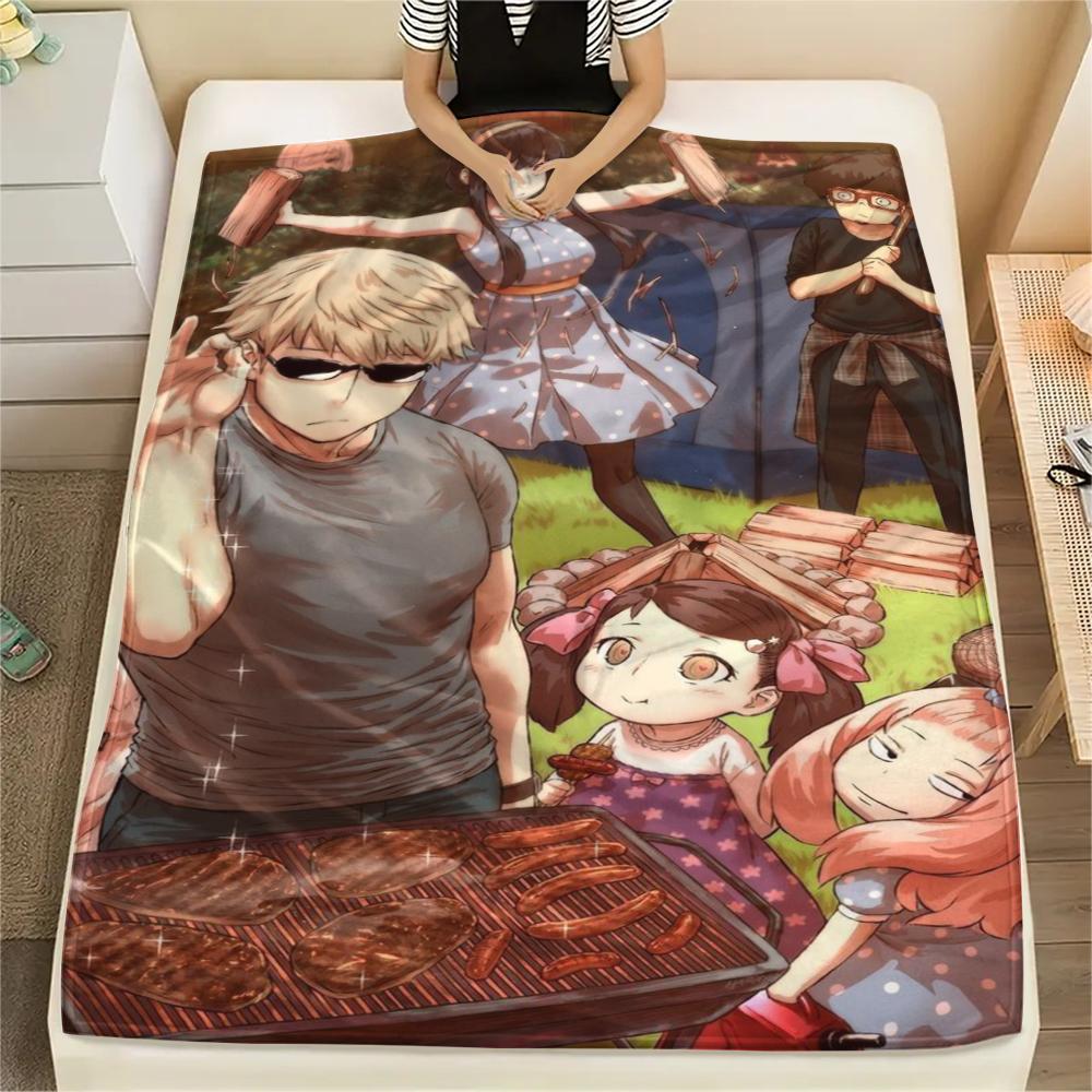 

1 шт. Фланелева ковдра з мультяшним принтом, Висока якість, Зручна для всіх сезонів, Декор для дому, Тепло та затишок, Ідеальний подарунок на Різдво, День народження 80cm x 120cm