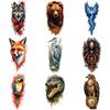 9pcs Temporary Tattoo Crocodile Tattoo Waterproof Long-lasting Body Stickers Bear Tattoo Spider Tattoo Colorful Realism For