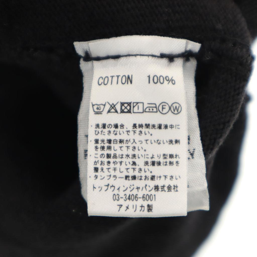 Velva Sheen Made In USA Short Sleeve Plain T-shirt S Black Series Poke T Men's Used