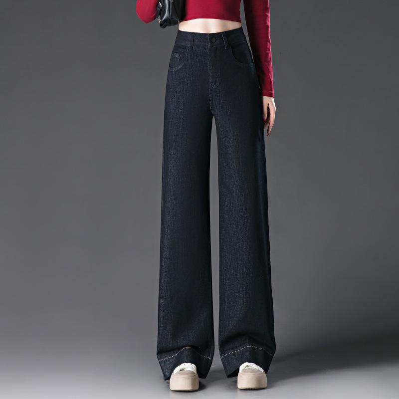

1061 Women s Retro High-Waist Wide-Leg Jeans – Slimming, Petite Fit M чорний