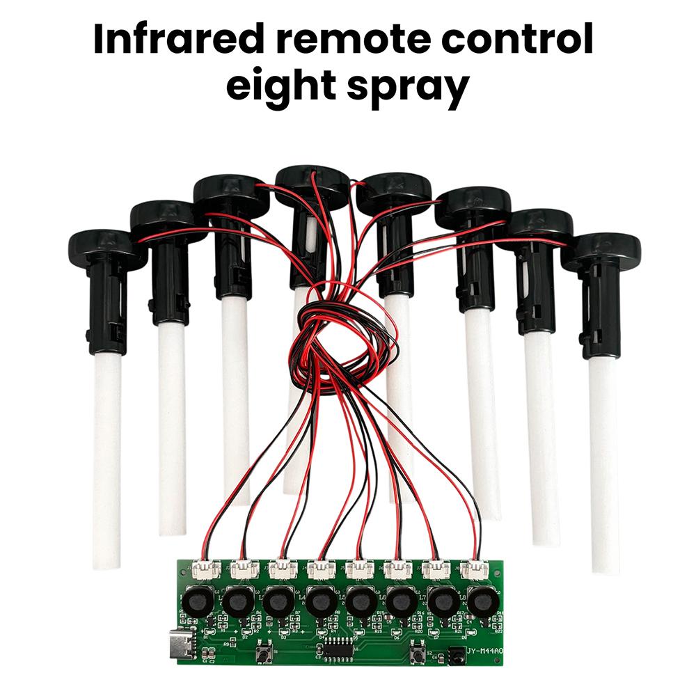 8 Spray Humidifier Module with Type-C Fast Charging 108kHz Ultrasonic Atomizer for DIY Desktop Humidifier and Car Aromatherapy
