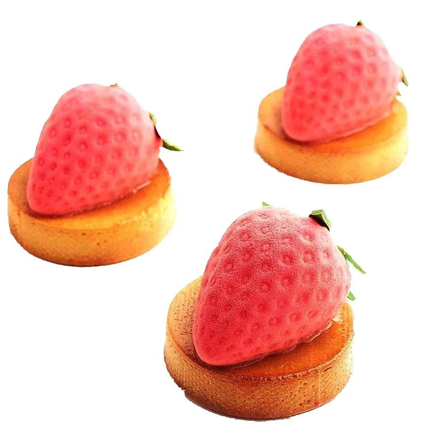 15 Cavity Strawberry Silicone Molds for Baking Mousse 3D Fruit Chocolate Cake Decoration Mold Kitchen Accessories