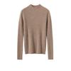 Women's 100% Cashmere High Neck Pullover - Versatile, Solid Color Knit Sweater