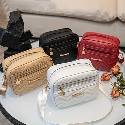 New Stylish Korean Version Casual Wave Pattern Crossbody Versatile Small Bag