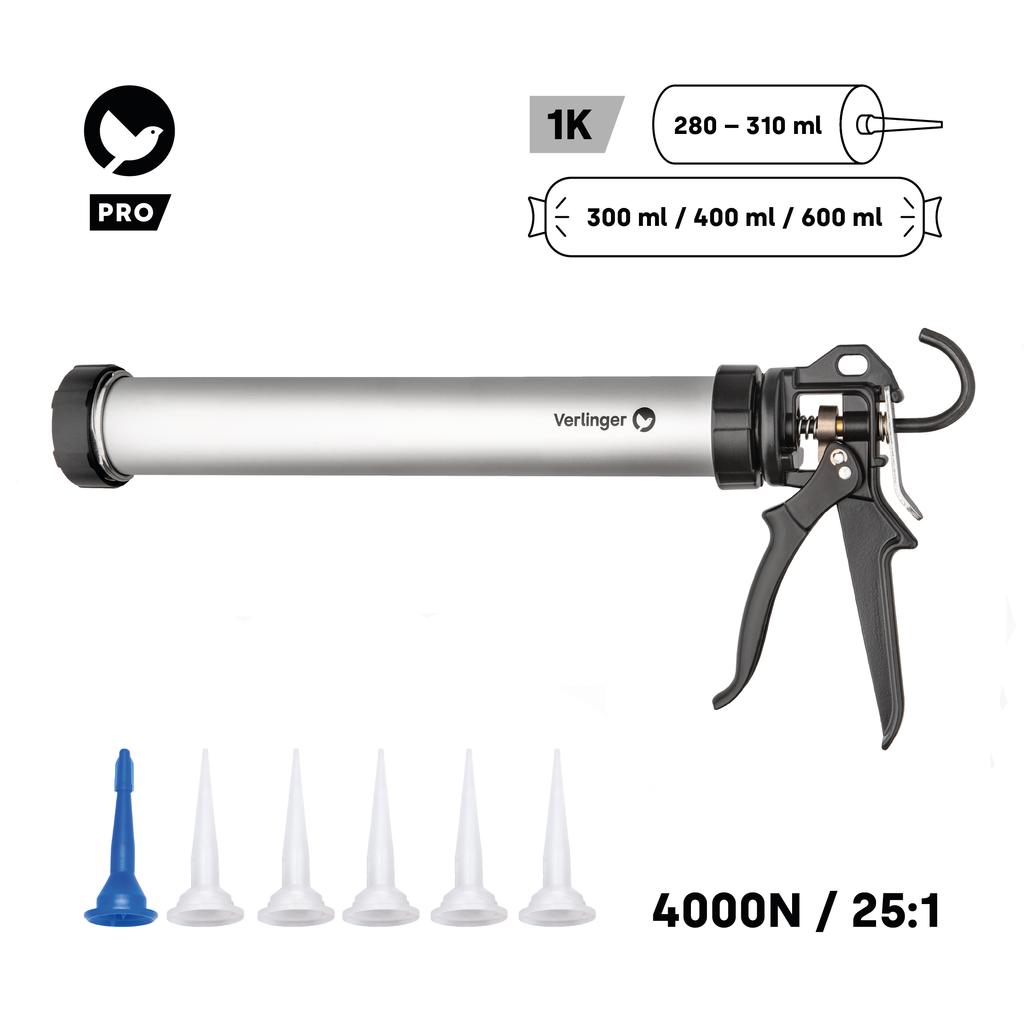Pro 25:1 Aluminum Tube Press for 4000N Verlinger Tubes and Sachets