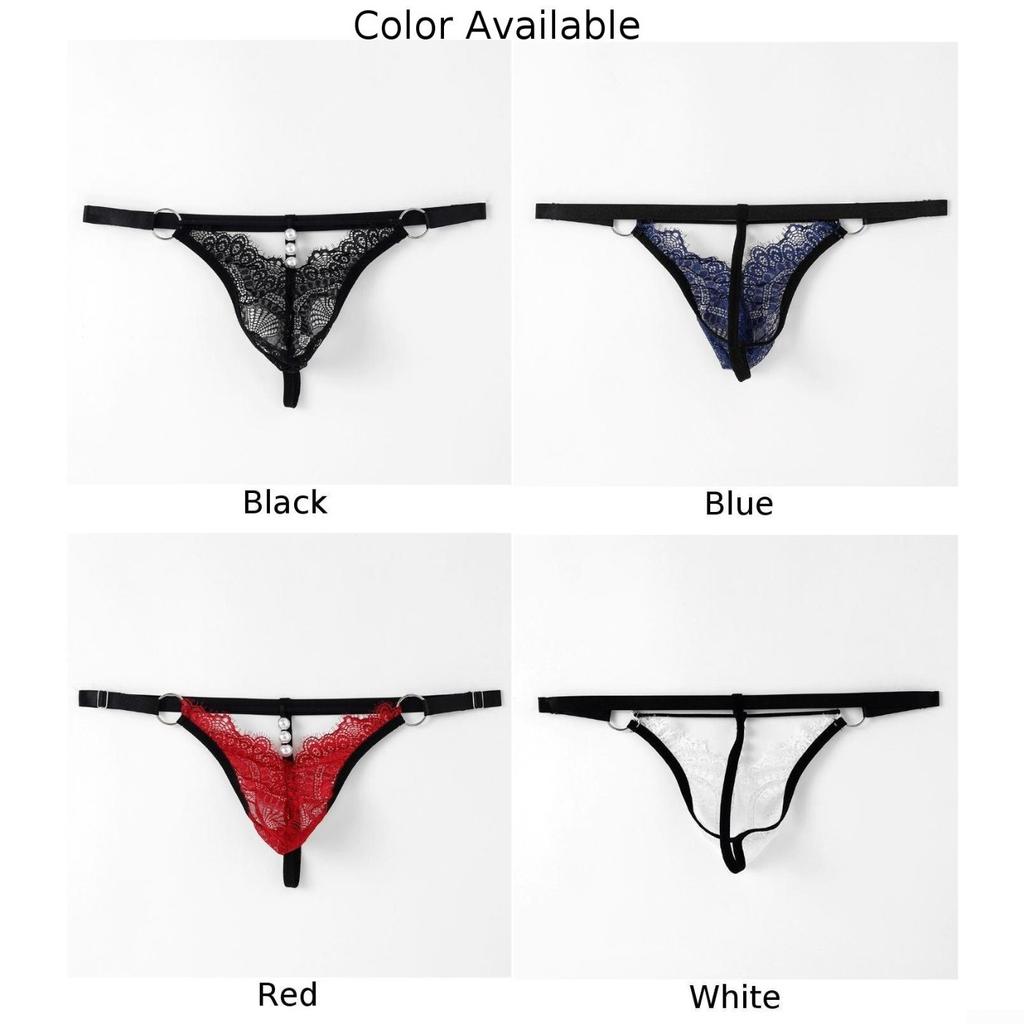 Solid Underwear T-Back Thongs Underpants 1pc Briefs