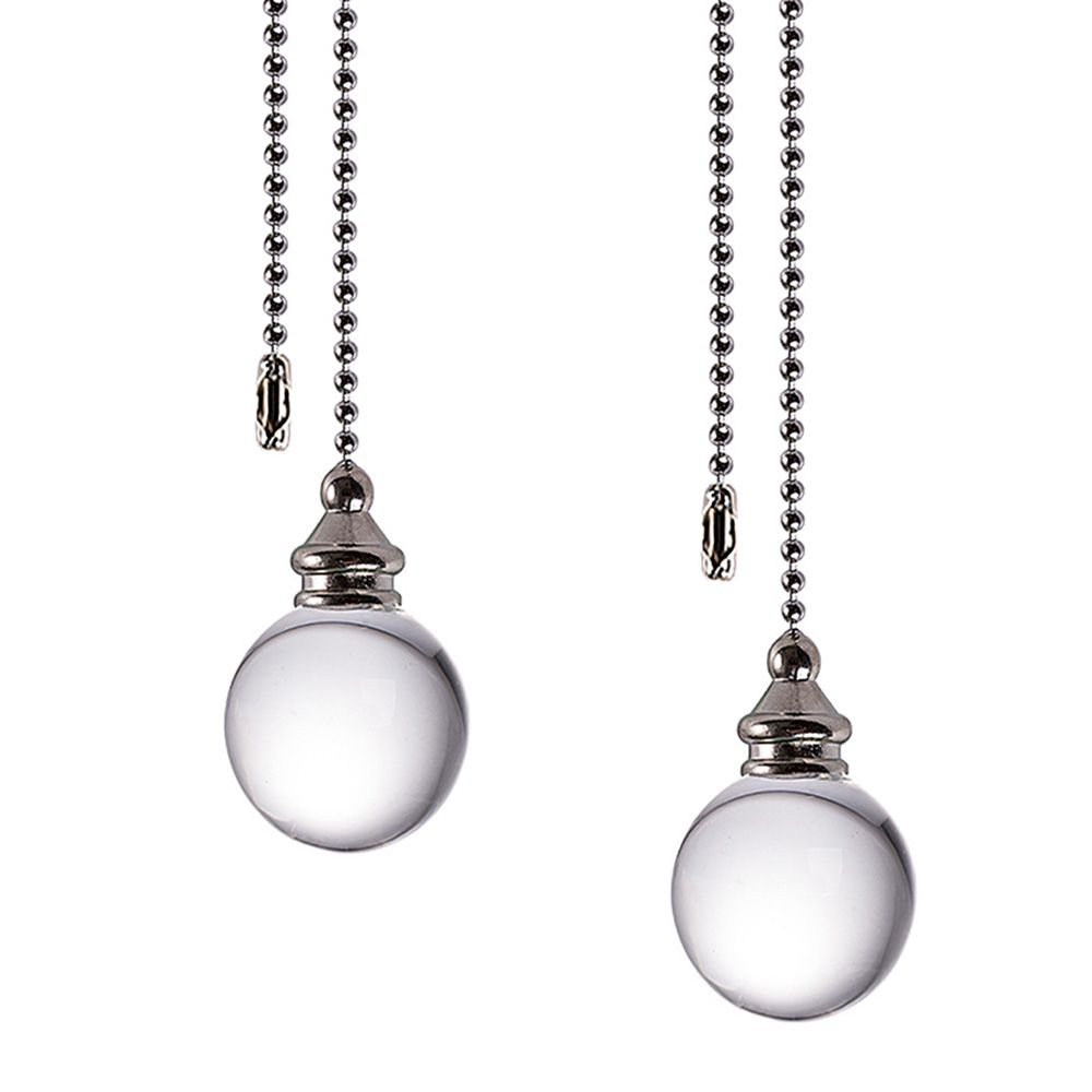 Handle Toilet Pull Bathroom Home Ornaments Nordic Ball Shape Fan Pendant Ceiling Fan Pendant Light Pull Handle Crystal Ball