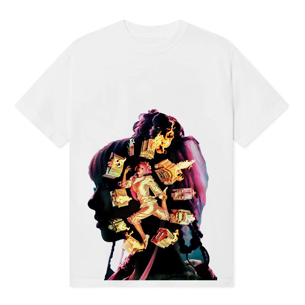 

Heads Album Album Design T-shirt Singer MelanieMartinez Graphic Print Tshirts Unisex Streetwear Loose Fashion Women/Men Clothing XS белый