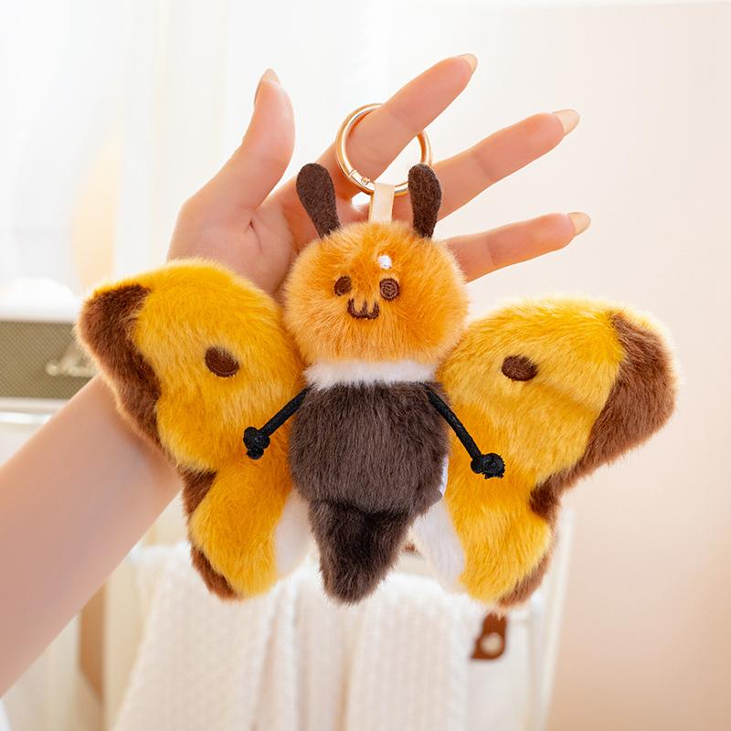 Creative Insect Doll Plush Toys Cute Funny Moth, mosquito, cicada, dragonfly, pink butterfly Pendant for Home Decoration Gift