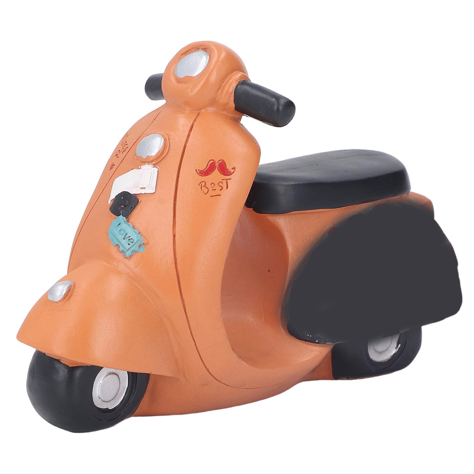 

Мотоциклетная копилка Оранжевый ретро мотоцикл в форме экологически чистого смоляного мотоцикла