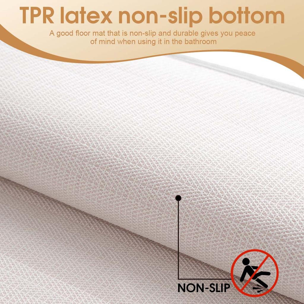 Absorbent Bathroom Mat Home Decor Rubber Bottom Anti-slip Door Mat Machine Washable Suitable for Indoor and Outdoor Use