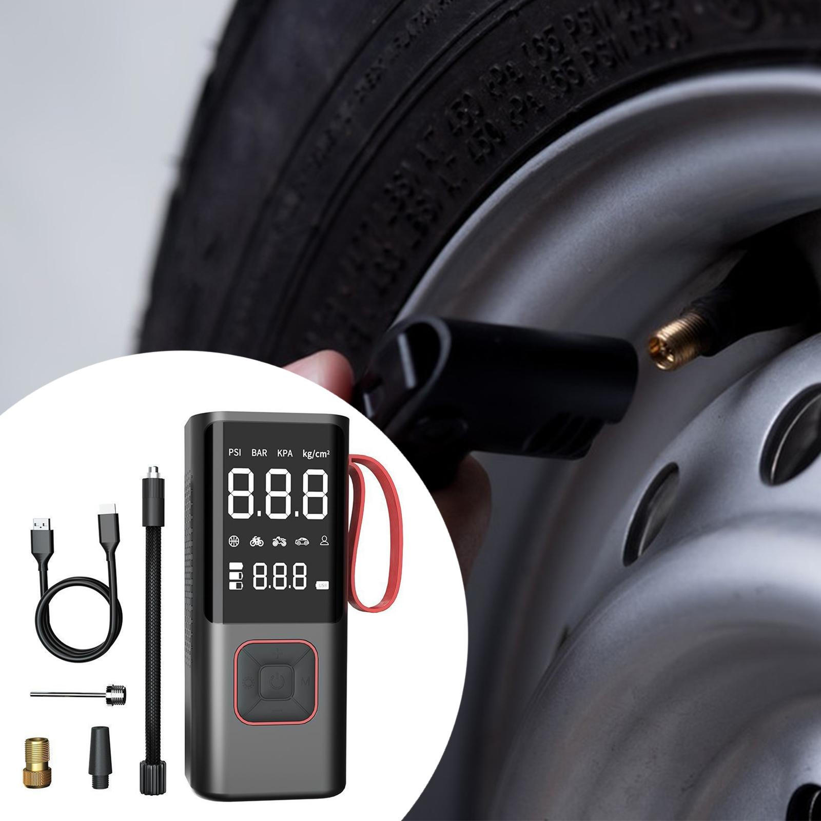 

Портативный воздушный компрессор 150PSI светодиодный беспроводной насос для шин автомобиля 1 Charging Cable