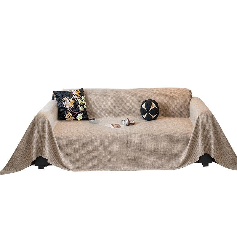 Full Cover Linen One-Piece Sofa Towel Universal In All Seasons High-End Non-Slip Sofa Cover